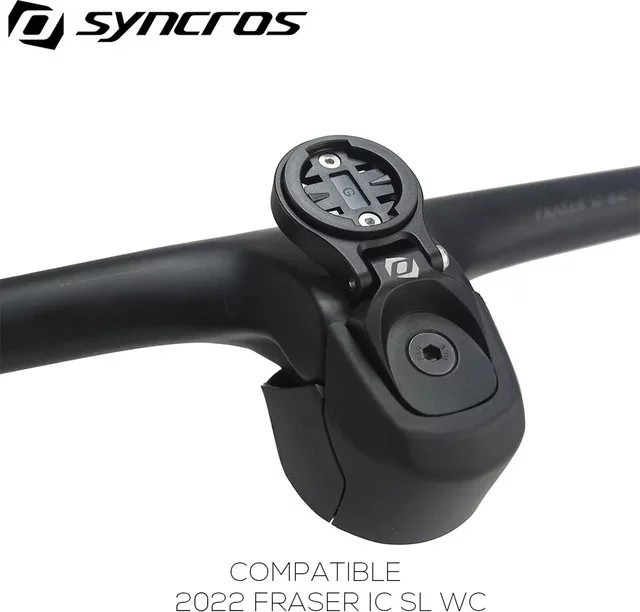 Syncros GPS-Tachometerhalterung und Computerhalterung mit oberer Abdeckung aus Aluminiumlegierung in Schwarz für Fraser IC SL WC (Modell 2022) - Bild 1