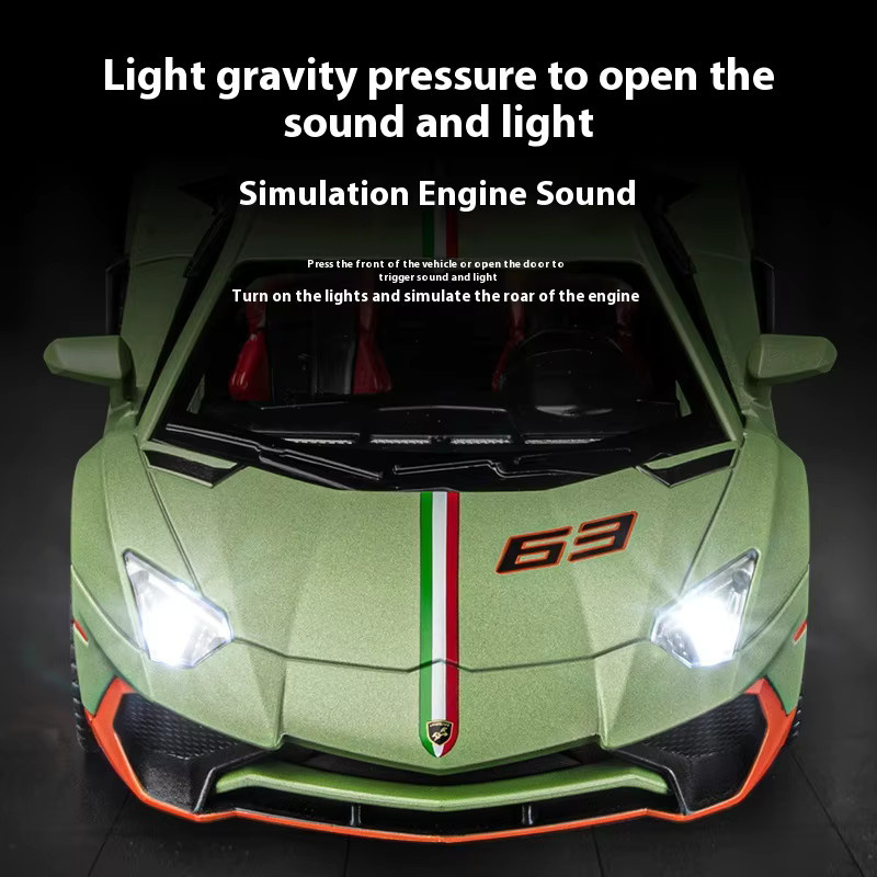 Maisto Lamborghini LP780 Sportwagen, Modell, 1:22, Metall, mit Licht und Sound - Bild 5