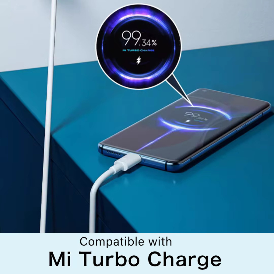 Xiaomi Typ-C Hypercharge Ladekabel 120W in Weiß für Xiaomi MIX Flip, Redmi Note und POCO F-Serie - Bild 4