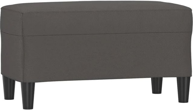 vidaXL Sitzbank aus Kunstleder in Grau, B/T/H: 70 x 35 x 41 cm - Bild 1
