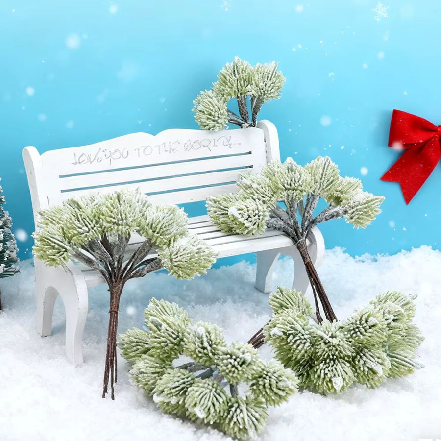 5 oder 10 Stück smr künstliche grüne Tannenzapfen aus Kunststoff für Weihnachtsdekoration und Bastelarbeiten - Bild 2