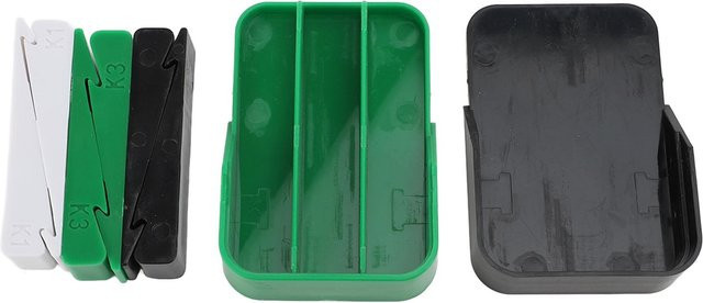 CosyHome Multifunktionales Schneide-Set aus Kunststoff mit 3 Schneidehilfen in 1mm, 2mm und 3mm, Multicolor, Rechteckig - Bild 1