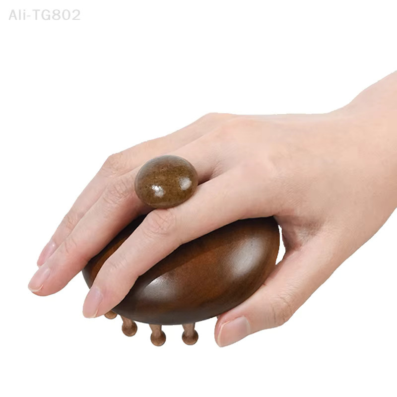 HNKMP Multifunktions-Kopfmassagekamm aus Sandelholz, Unisex, Kopfhaut & Körper - Bild 4