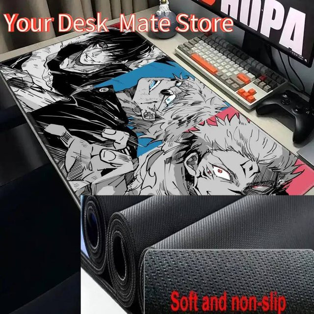 Potdemiel Anime Jujutsu Kaisen Mauspad XXL Satoru Gojo Gaming Zubehör in Schwarz und Multicolour - Bild 1