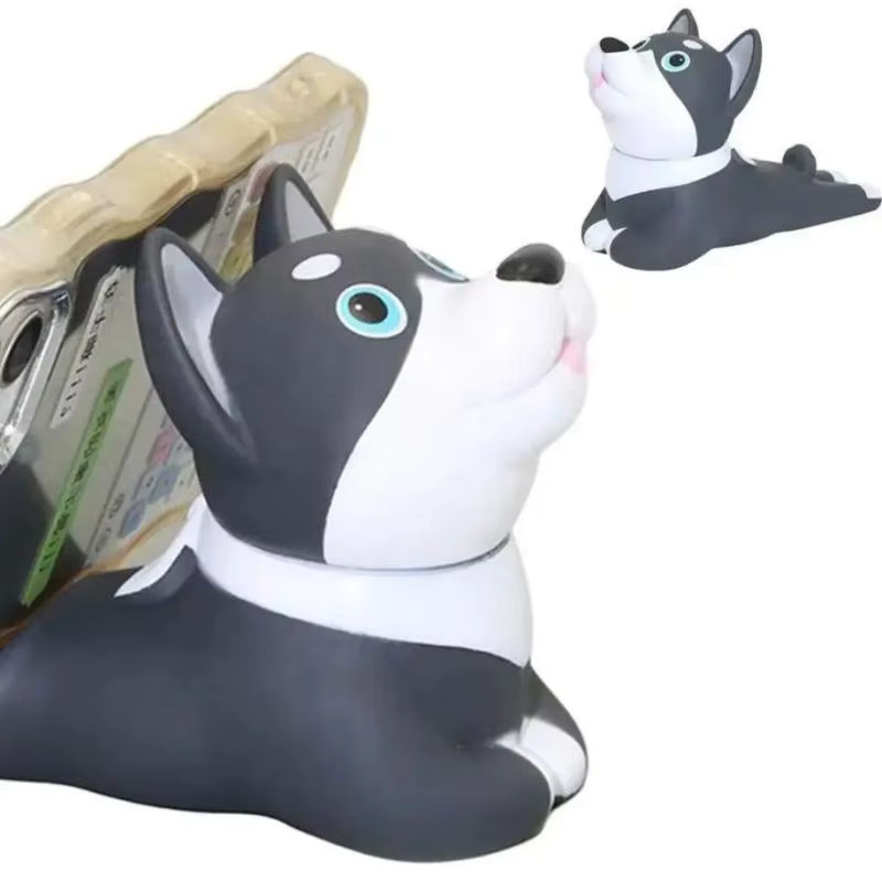 JETTING Handyhalter aus Vinyl in Tierform als Smartphone-Tischhalter in Gelb - Bild 2