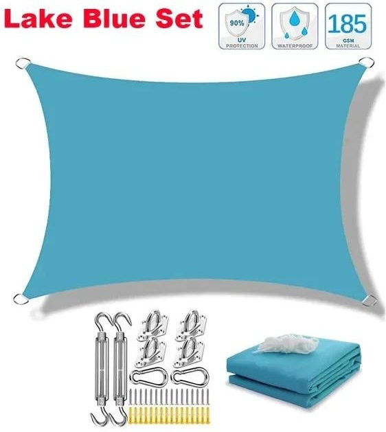 Wasserdichtes Sonnensegel von Simplistic Living Home aus Oxford-Gewebe für Garten, Terrasse und Pool, B/B/H: 300 x 400 cm - Bild 1