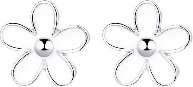Lucky Star Jewelry Ohrringe, 925 Sterlingsilber, Gänseblümchen, Damen - Bild 1