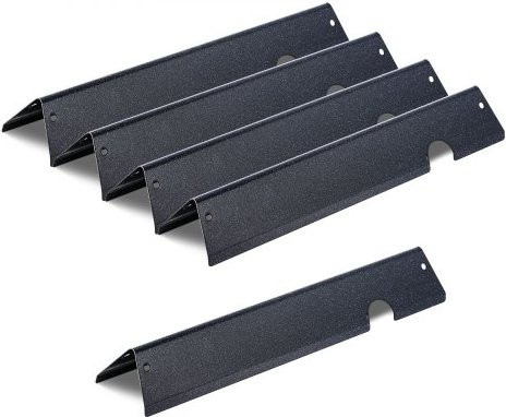 VEVOR Flavorizer Bars Aromaschienen aus porzellanemailliertem Stahl für Weber Genesis II 310 315 335 340 E/S 325s ES/SX 325s E/S 335 EX/SX/EPX-335 Grills, 5er Pack, Schwarz - Bild 1