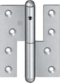SIMONSWERK Türband Q1 DIN rechts, Bandlänge: 140 mm, verzinkt, silber - Bild 1