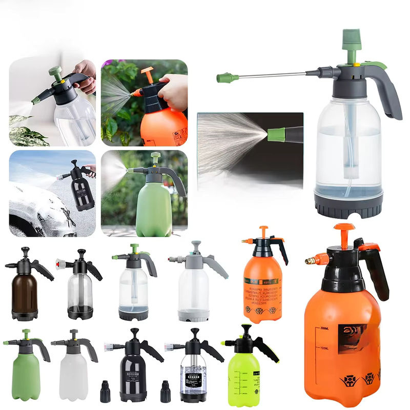 Manuelle Handdruck-Gartensprühgerät in Orange mit 2 l Fassungsvermögen für Pflanzen und Auto - Bild 7