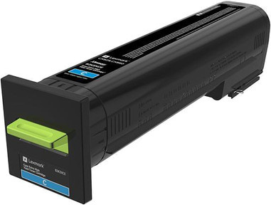 Lexmark Original Tonerpatrone LCCP Cyan für Lexmark CS820, CX825 und CX860 (82K2XCE) - Bild 1