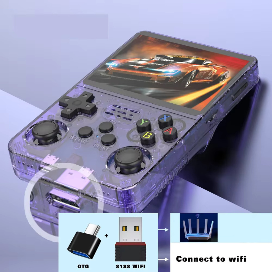 BOYHOM WiFi USB-Dongle RTL8188FTV und USB-C OTG-Adapter Set für R36S R36H R36 R36PLUS Retro-Spielekonsolen in Schwarz - Bild 3