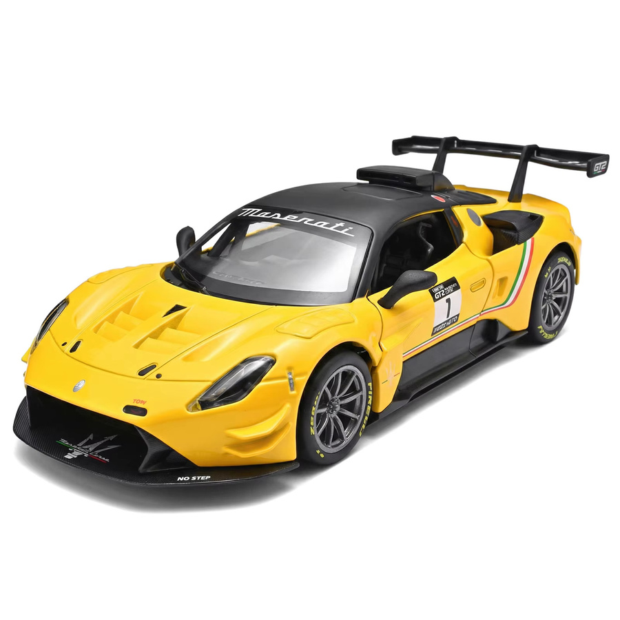 MAKEDA Maserati GT2 Sportwagen Modell, 1:24, Metall, mit Licht und Sound - Bild 2