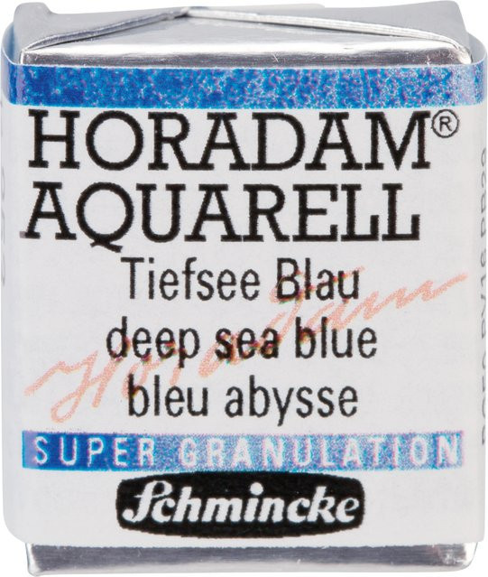 Schmincke HORADAM Aquarellfarbe 1/2 Näpfchen Tiefsee Blau - Bild 1