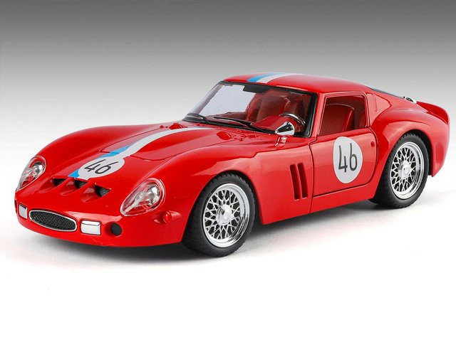 Linyi toy car 250 Gto Super Sportwagen Modell, 1:24, Metall, mit Sound und Licht - Bild 1