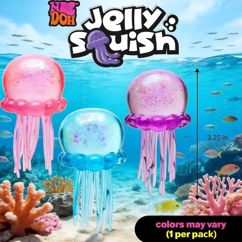 Schylling Nee Doh Jelly Hops Oktopus, Fidget-Spielzeug, blau - Bild 2