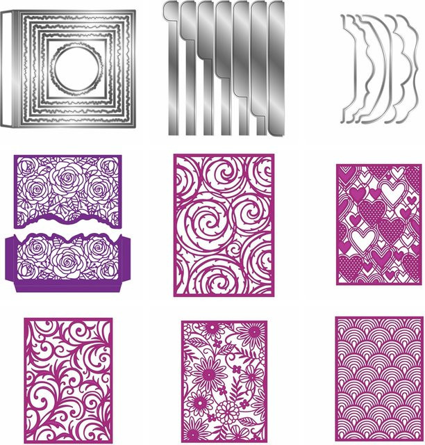 Metall-Stanze mit Dornen- und Herzmotiven für DIY Scrapbooking und Papierhandwerk - Bild 1