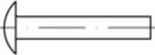 TOOLCRAFT Flachrundniete aus Stahl, Durchmesser: 4 mm, Länge: 12 mm, 1000 Stück - Bild 1