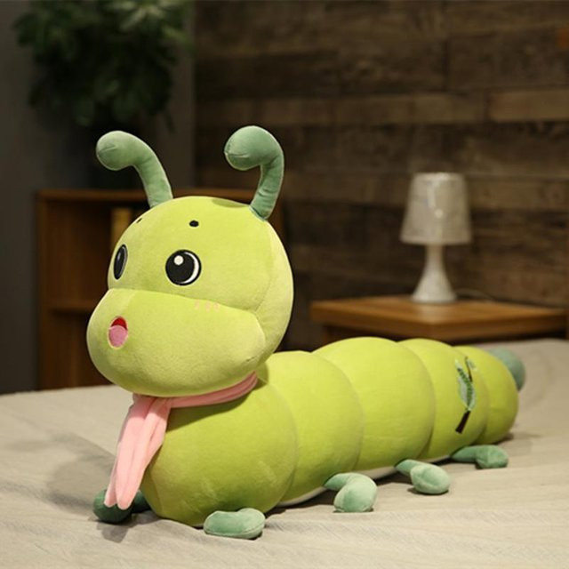 Yiran Health & Beauty Bunte Raupe Plüschtier, 80cm, ab 3 Jahre - Bild 1
