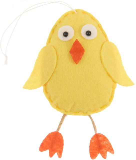 Rico Design Aufhänger Küken aus gelbem Polyesterfilz für Ostern und Frühling - Bild 1