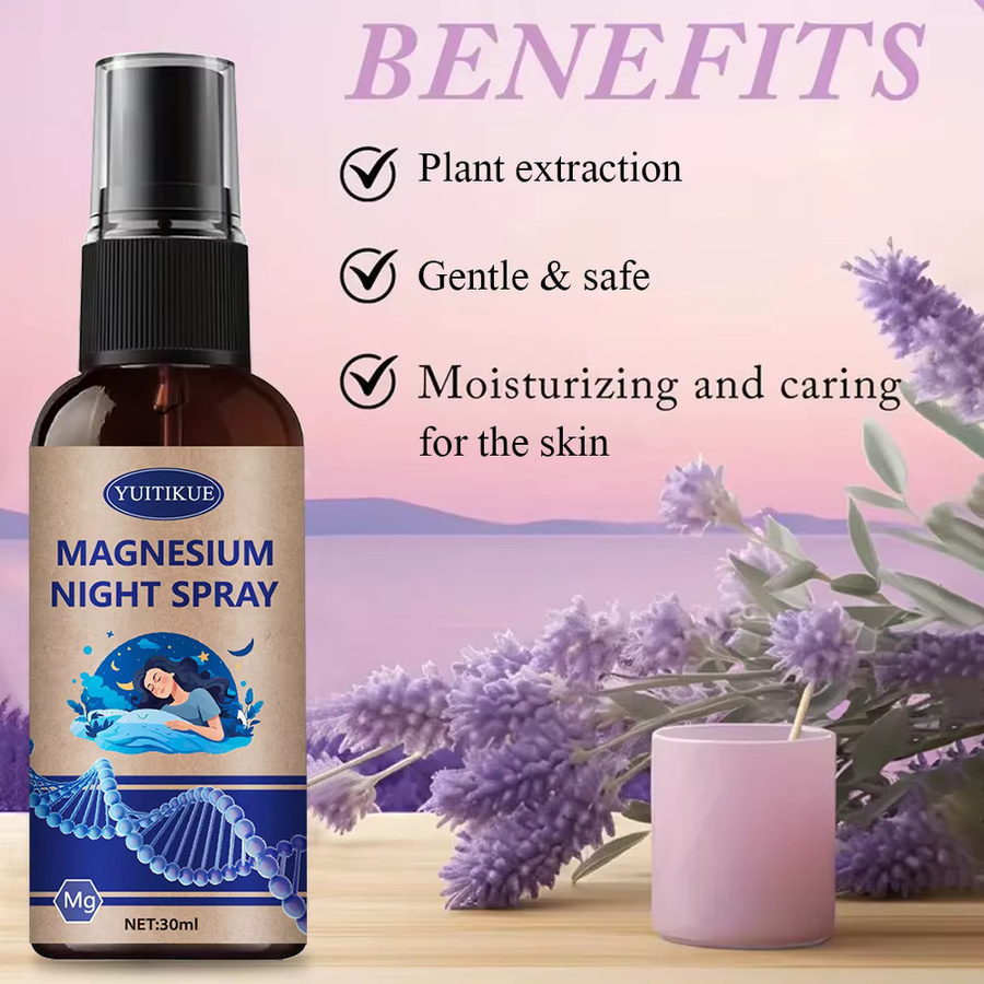 YUITIKUE Magnesium-Nachtspray mit Lavendelöl, 30 ml, Unisex - Bild 6