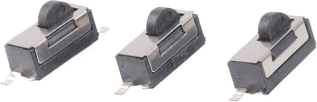 10 Stück KFC-W1-03 Runde Kopf Kamera Reset Micro Stille Endschalter mit Innenfeder, 2Pin, Schwarz - Bild 1