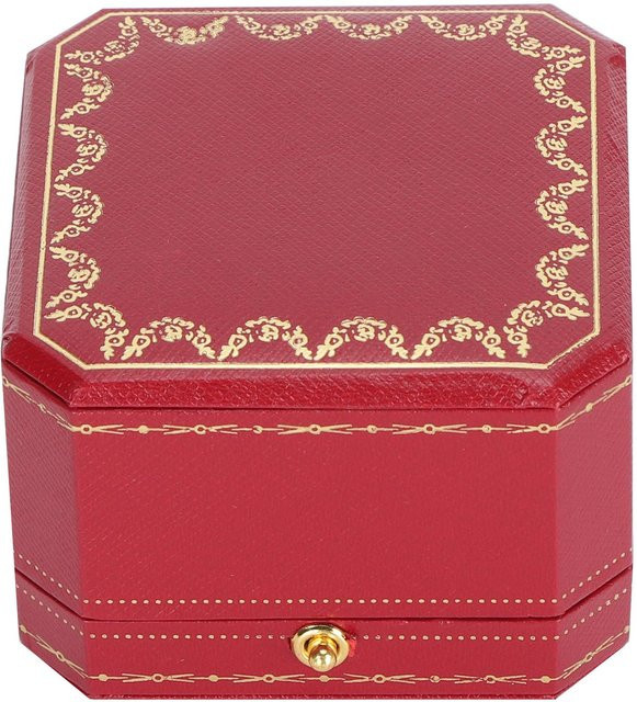 2er-Set Neoglint Ringboxen zur Schmuckaufbewahrung und als Geschenkbox für Verlobung oder Hochzeit in Rot - Bild 1