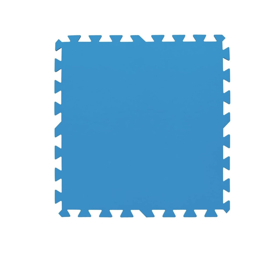 Bestway Flowclear Pool-Bodenschutzfliesen-Set XL, 18 Stück, Blau, B/T: 50 x 50 cm - Bild 1