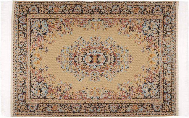 Rico Design Wichteltür Miniatur Teppich beige - Bild 1