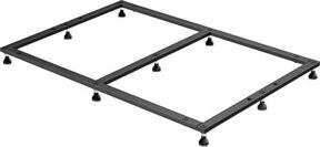 Duravit Fußgestell in Anthrazit und Schwarz, höhenverstellbar 7-10 cm, Breite: 150 cm - Bild 1