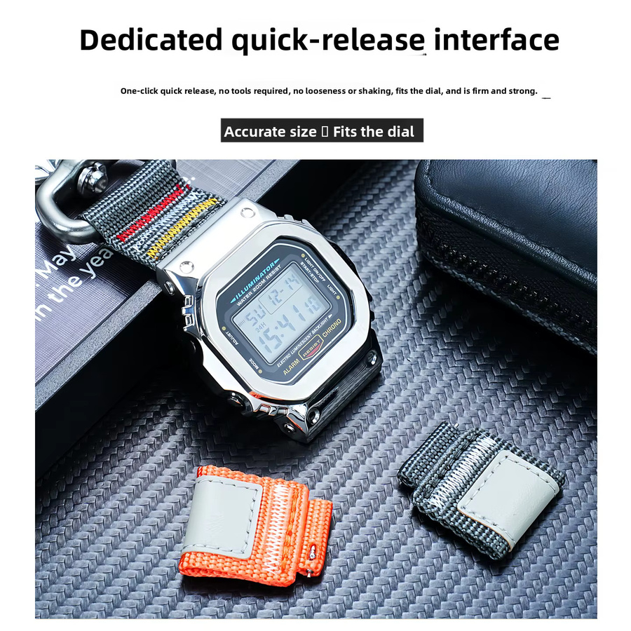 Casio Uhrenarmband Nylon, Aluminiumlegierung, Herren - Bild 4