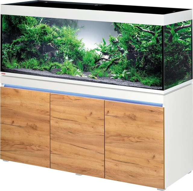 Eheim Aquarium-Kombination Incpiria 530 in Alpin/Nature mit modernem Design und weißem Gehäuse - Bild 1
