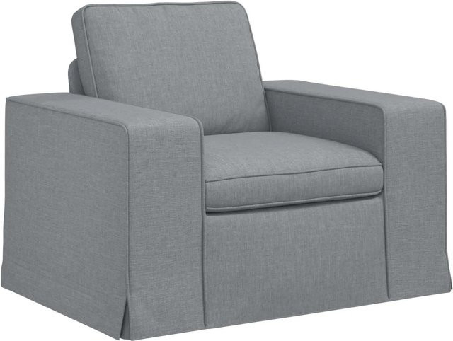 vidaXL Sofa Hellgrau mit Stoffbezug und Metallrahmen B/T/H: 103 x 80 x 82 cm - Bild 1