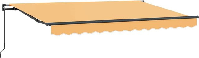 vidaXL Einziehbare Markise aus Aluminium und Stoff in Sand, Breite: 250 cm, Tiefe: 200 cm - Bild 1
