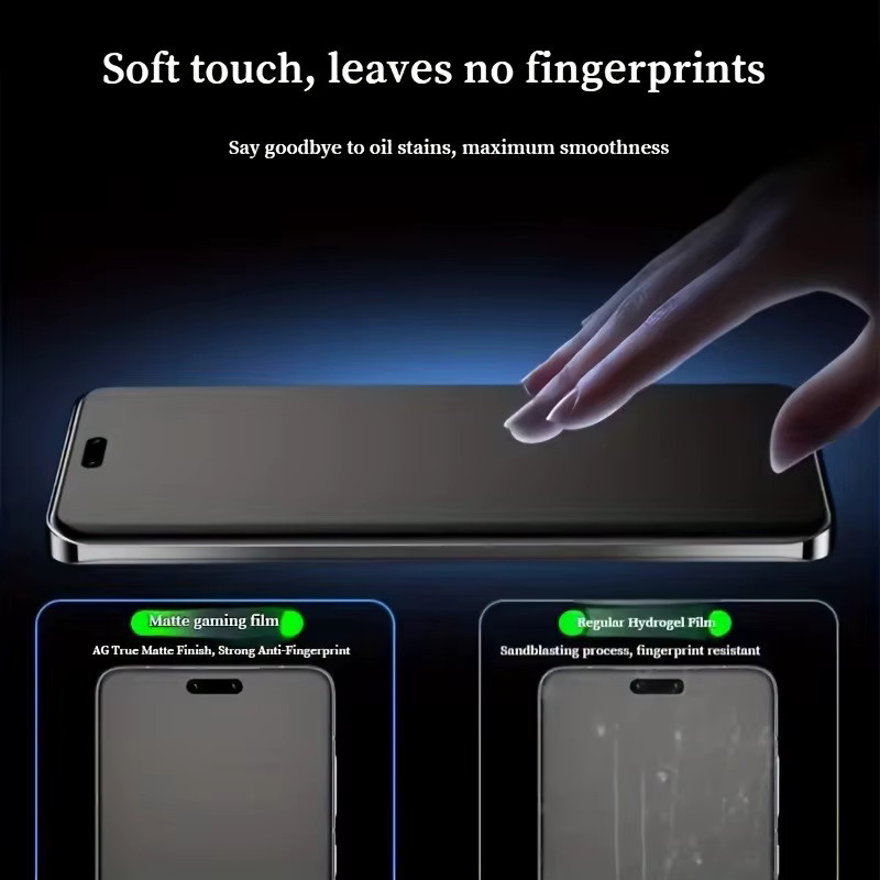 4er-Pack ZMZE Matte Hydrogel-Displayschutzfolie für iPhone 11 bis iPhone 17 Pro Max, Transparent - Bild 3