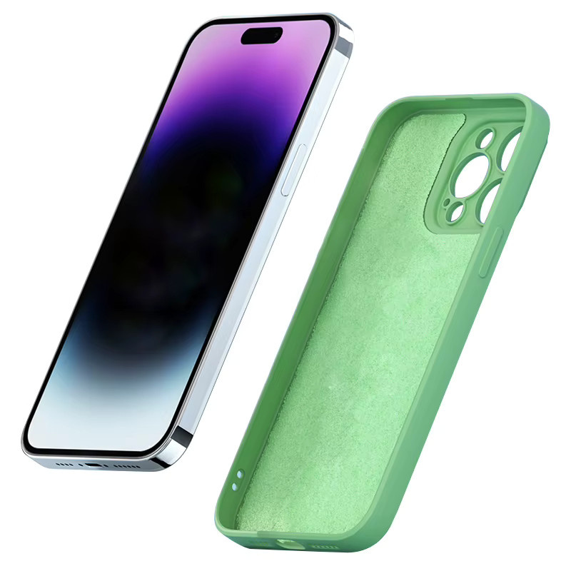 Stoßfeste Silikon-Handyhülle für Xiaomi 14 13 12 Pro und weitere Modelle in Grau und Grün - Bild 1