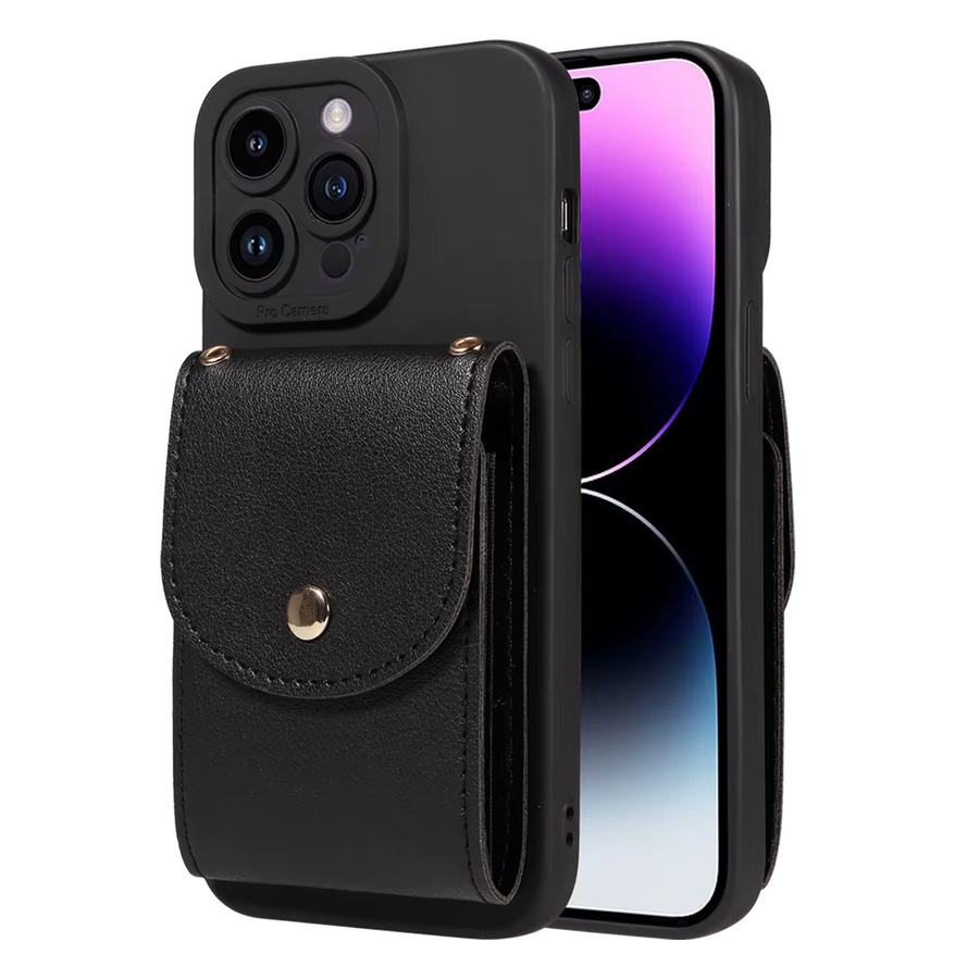 Multifunktionale Kunstleder-Handyhülle für Samsung Galaxy S26 S25 S24 S23 S22 S21 S20 Plus Ultra FE mit Kartenhalter in Schwarz und Rot - Bild 2