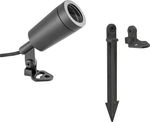 EVN L651523 LED-Gartenstrahler in Schwarz aus Metall und Edelstahl mit Erdspieß - Bild 1