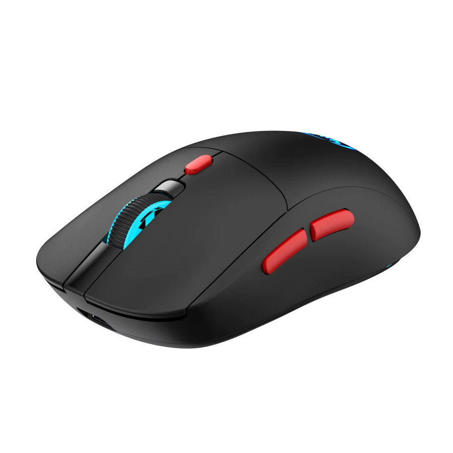 HXSJ Kabellose Gaming-Maus in Schwarz mit 3 Modi, optischem Sensor und USB Typ C, wiederaufladbar für PC und Mac - Bild 3