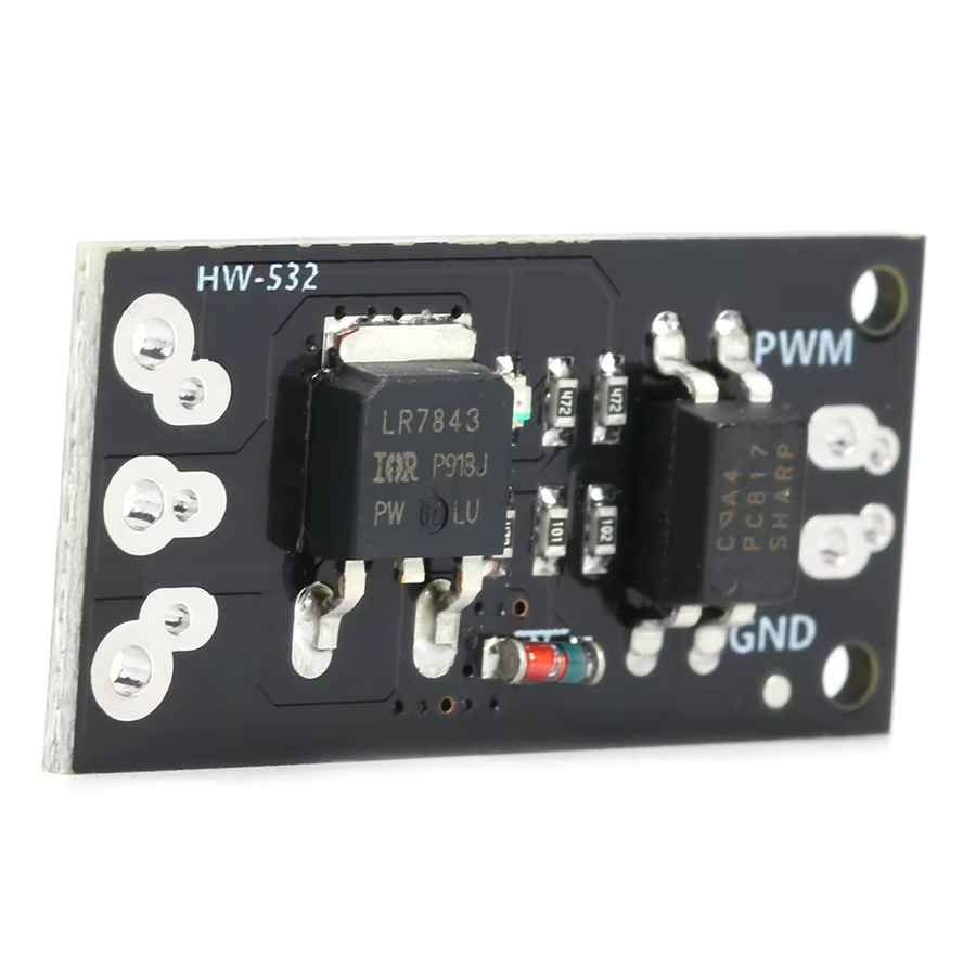 ALLOYSEED LR7843 Isoliertes MOSFET MOS Tube FET Modul mit High- und Low-Level-Controller, Schwarz, 5/10 Stück - Bild 3