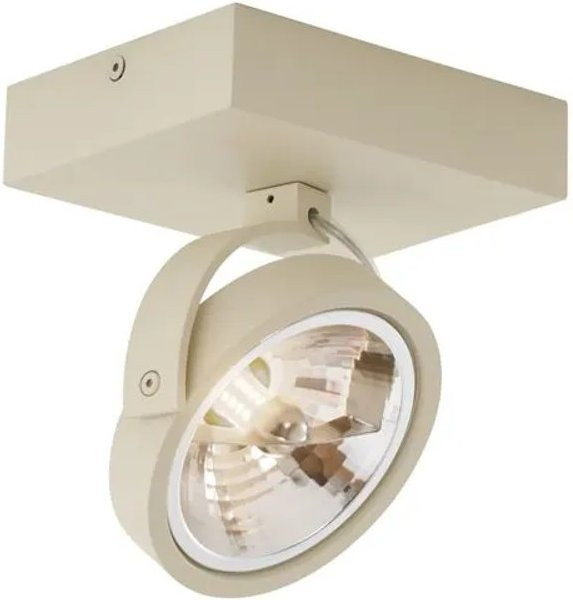 QAZQA Moderne Deckenleuchte Beige Rund mit G9 Fassung schwenkbar und neigbar - Bild 1