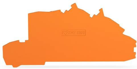 WAGO 2203-7692 Abschlussplatte in Orange, 100 Stück - Bild 1