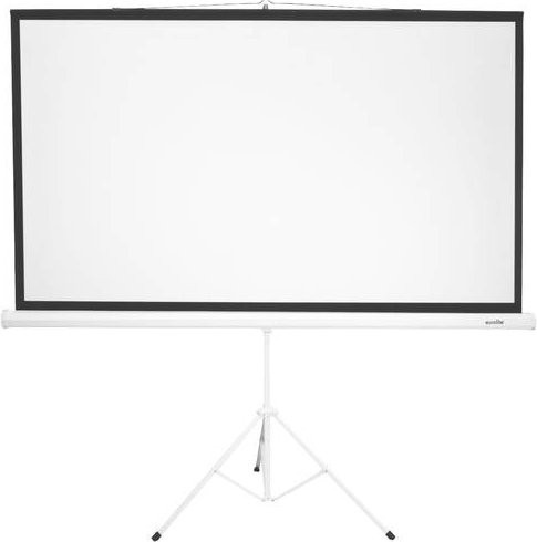 Eurolite Stativleinwand in Weiß mit Bildformat 16:9, B: 200 cm, H: 112 cm - Bild 1