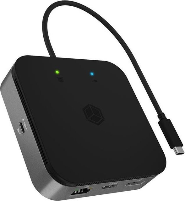 ICY BOX USB4 Dockingstation IB-DK408-C41 in Anthrazit mit HDMI, DisplayPort und USB-C/USB-A Anschlüssen sowie 8K Unterstützung - Bild 2