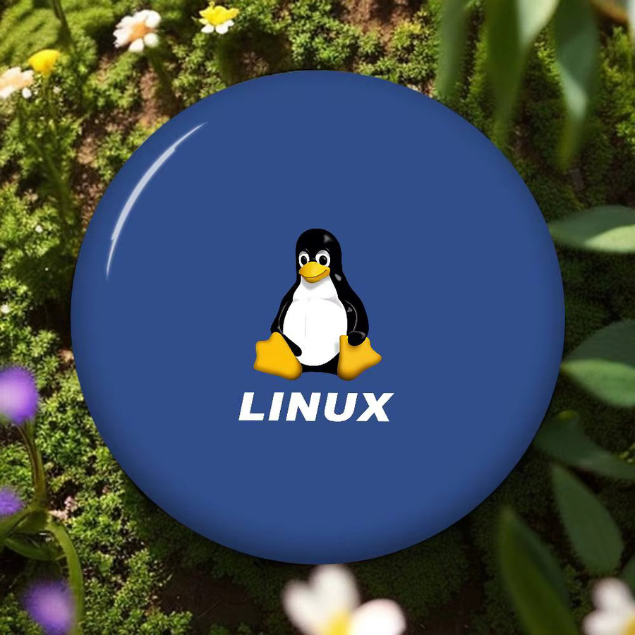 Brosche Linux-Betriebssystem Tux Penguin, 58 mm - Bild 3