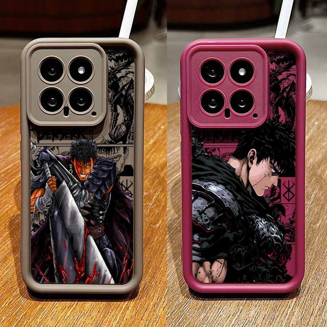 Berserk Anime Schutzhülle für Xiaomi Mi 17 15T 14T POCO F8 X7 M8 Redmi 15C 14C Note 15 14 Pro Plus Ultra in Multicolour - Bild 1