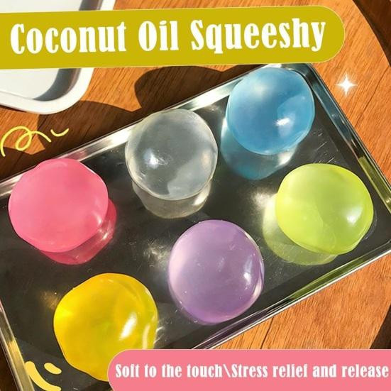 Vogue Wardrobe Formbarer Kokosöl-Quetschball Stressball Sensorisches Fidget Spielzeug 1-teiliges Set - Bild 3