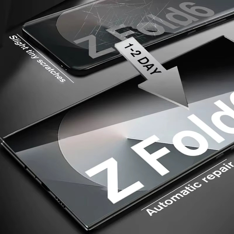 Sichtschutz Hydrogel Folie für Samsung Galaxy Z Fold (Modelle 3 bis 8 Ultra) Anti-Spy Bildschirmschutz in Transparent - Bild 5