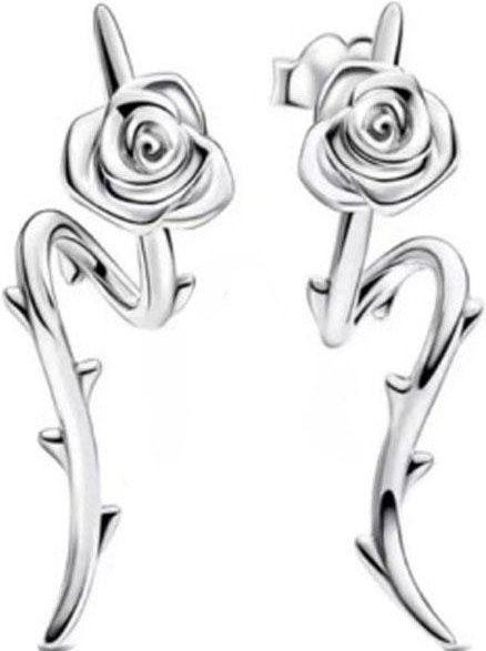 Ohrringe 925 Silber, Sonnenblumen, Weiß, Damen - Bild 1