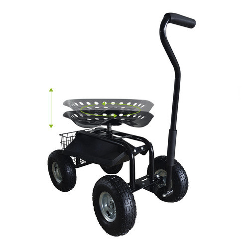 AXI Rollsitz AG22 aus Metall in Schwarz, Breite: 53 cm, Höhe: 112 cm - Bild 2